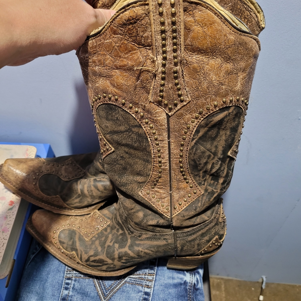 Brown Western Cowboy Boots